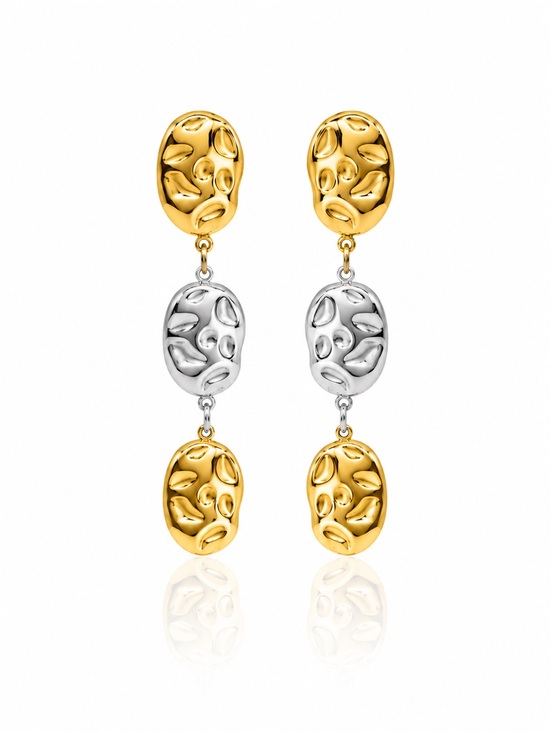 Jewelry - Mixed Metal Drop Earrings
